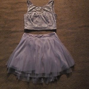!!🌚💫Gray 2 pice Dress!!🌚💫